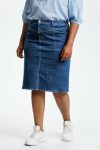 Kvinder Nederdele & Shorts | Kaffe KCNIEMA DENIMNEDERDEL Medium Blue Denim